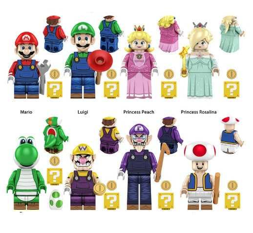 Super Mario Set of 8 (ONLINE ORDER ONLY)