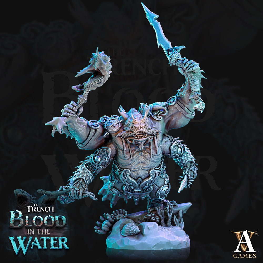 3D Printed Archvillain Games Shakarkha Juggernauts The Trench Blood In the Water 28 32mm D&D (Online Only)