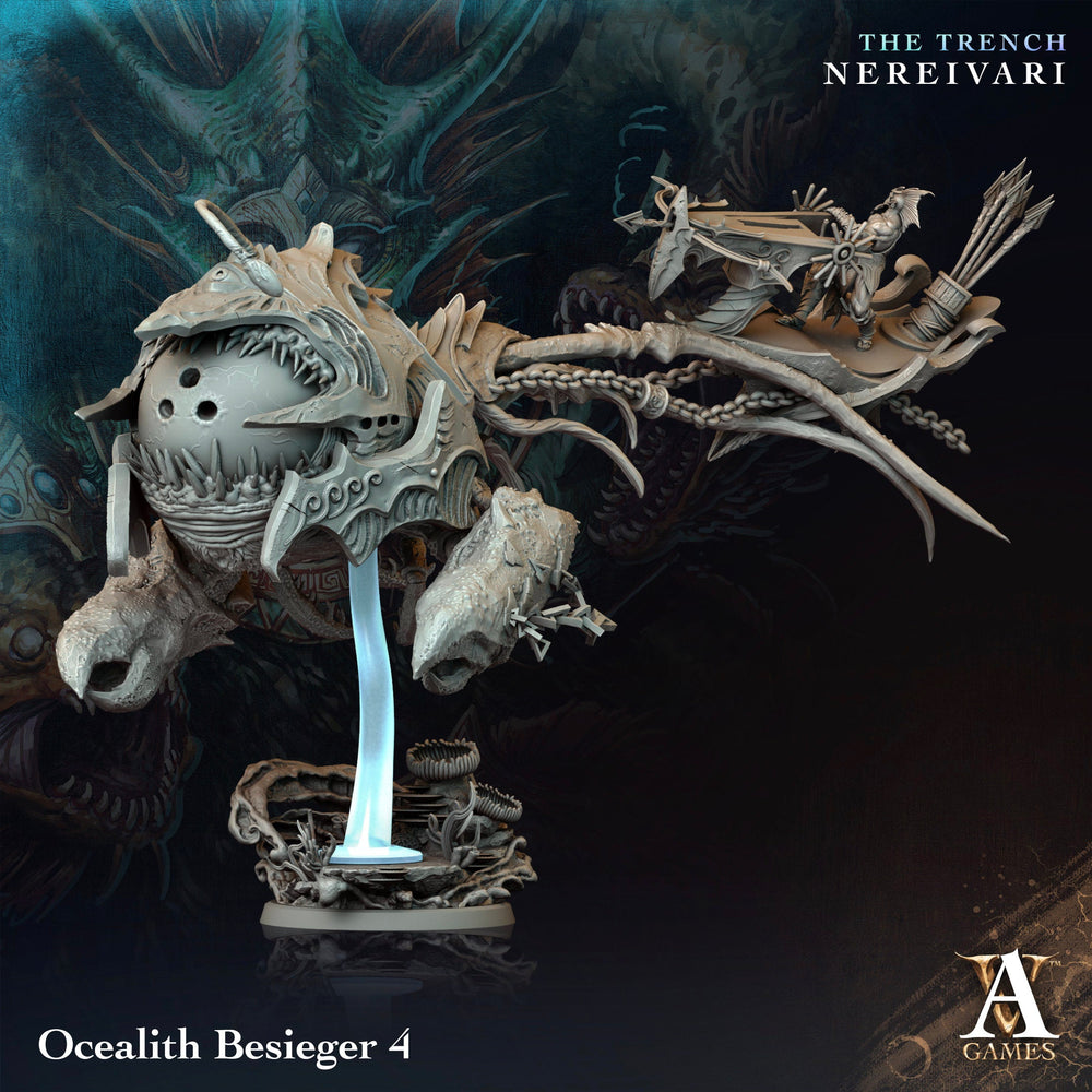 3D Printed Archvillain Games Ocealith Besieger The Trench Nereivari Archvillain Society Vol XXXV 28 32mm D&D (Online Only)