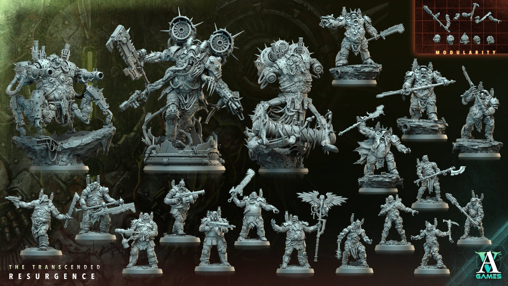 3D Printed Archvillain Games Rotting Legionnaire The Transcended Resurgence 28 32mm D&D (Online Only)