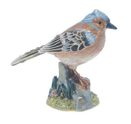 TU8115 Chaffinch Flora and Fauna Crystal Mementos Collectible Figurine Tudor Mint (ONLINE ORDER ONLY)