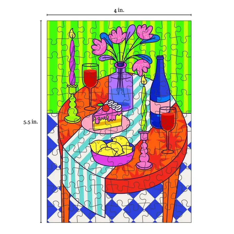 Table Setting 99 Piece Mini Jigsaw Puzzle Puzzledly (ONLINE ORDER ONLY)