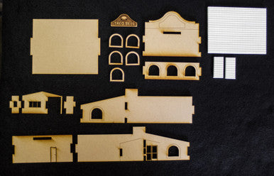 28mm (O Gauge) Taco Restaurant (MDF) - 28MMDF163 (Online Order Only)