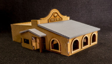 28mm (O Gauge) Taco Restaurant (MDF) - 28MMDF163 (Online Order Only)