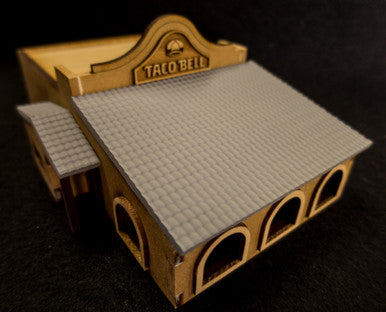 28mm (O Gauge) Taco Restaurant (MDF) - 28MMDF163 (Online Order Only)
