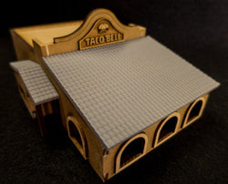 28mm (O Gauge) Taco Restaurant (MDF) - 28MMDF163 (Online Order Only)