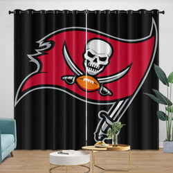 Tampa Bay Buccaneers Curtains Blackout Window Drapes Room Decoration (Online Order Only)