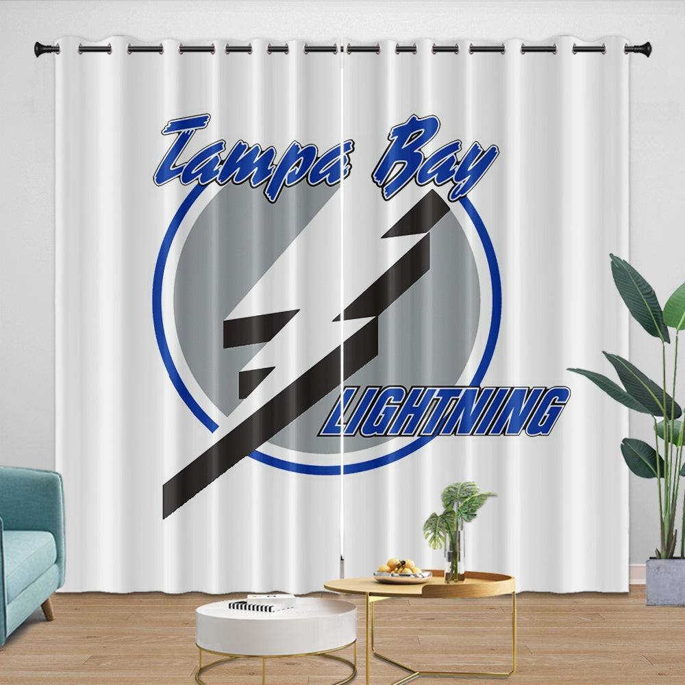 Tampa Bay Lightning Curtains Blackout Window Drapes Room Decoration (Online Order Only)