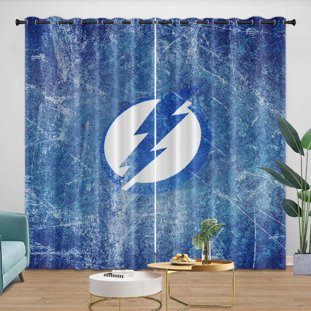 Tampa Bay Lightning Curtains Blackout Window Drapes Room Decoration (Online Order Only)