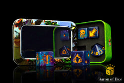 Tanzanite - Bloody Football Dice (Set of 7) (ONLINE ORDER ONLY)