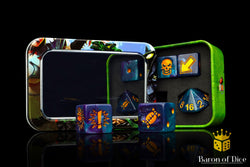 Tanzanite - Bloody Football Dice (Set of 7) (ONLINE ORDER ONLY)