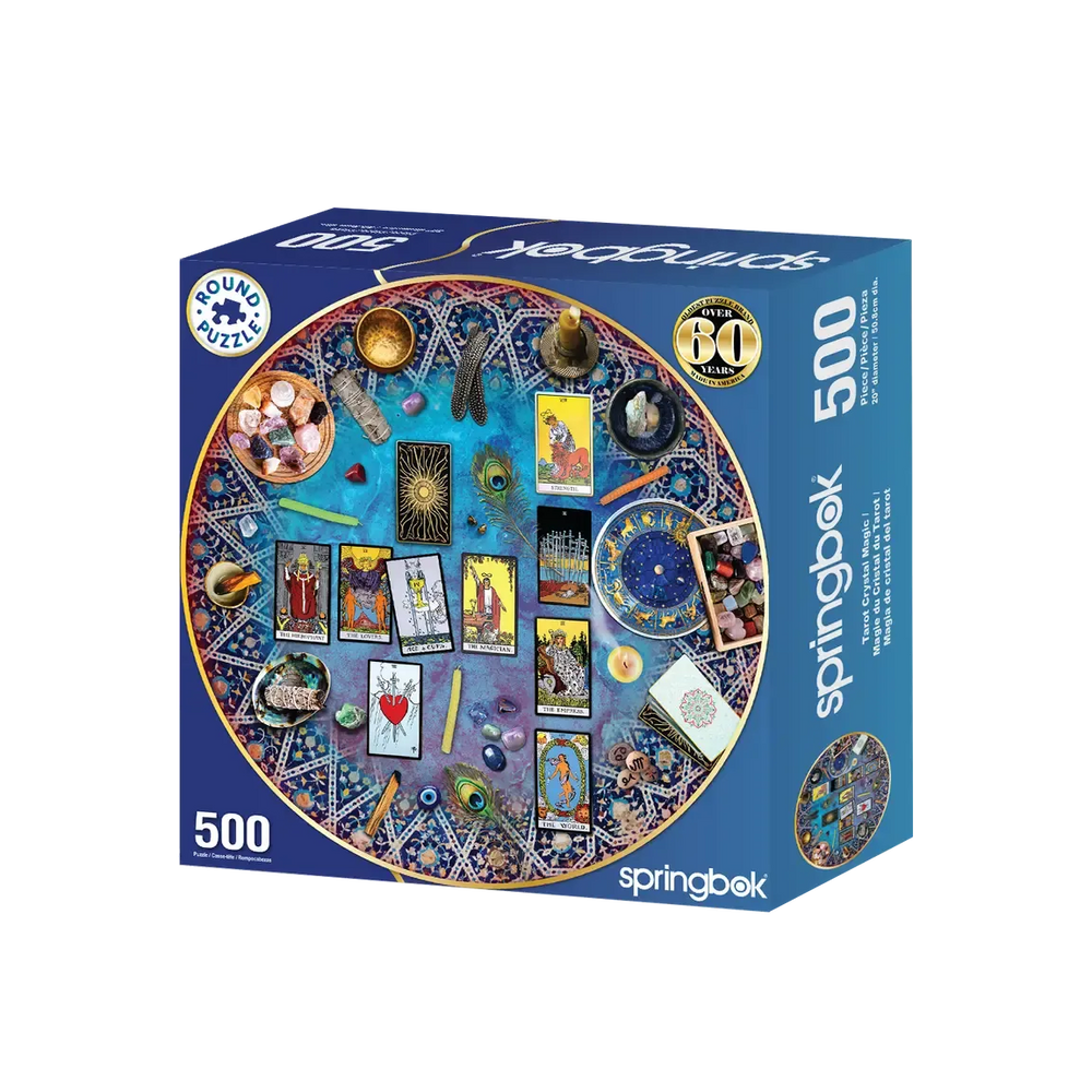 Tarot Crystal Magic 500 Piece Round Jigsaw Puzzle Springbok (ONLINE ORDER ONLY)