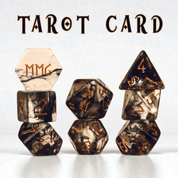 PRE-ORDER || Tarot Card Resin Dice Set