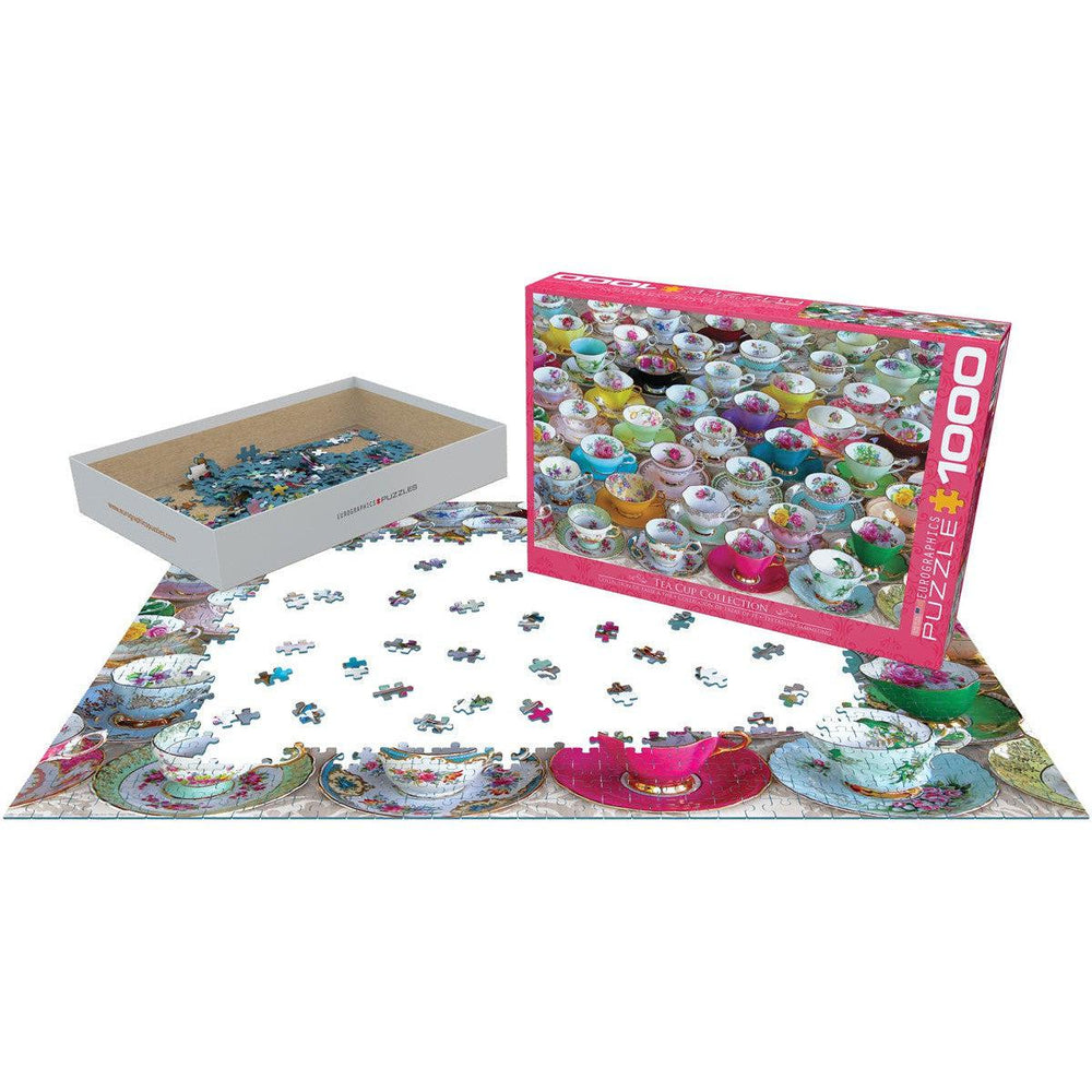 Tea Cup Collection 1000 Piece Jigsaw Puzzle Eurographics (ONLINE ORDER ONLY)