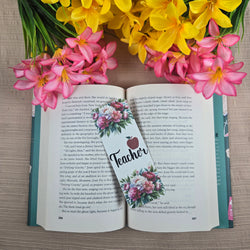 Floral Teacher Bookmark (ONLINE ORDER ONLY)