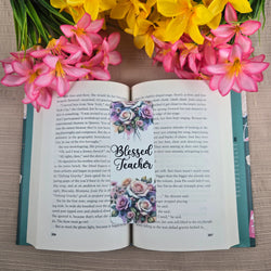 Floral Teacher Bookmark (ONLINE ORDER ONLY)