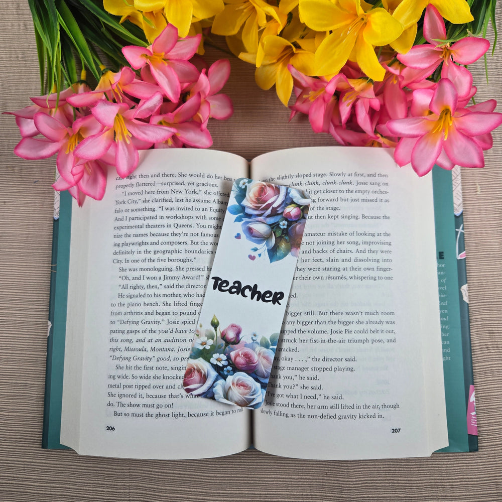 Floral Teacher Bookmark (ONLINE ORDER ONLY)