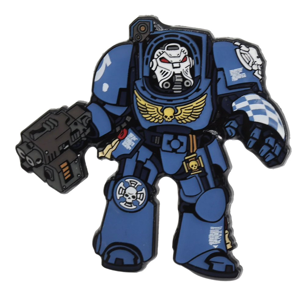 Foam Brain Mystery Loot: 40K Enamel Pins - Ultramarines vs Tyranids