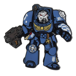 Foam Brain Mystery Loot: 40K Enamel Pins - Ultramarines vs Tyranids
