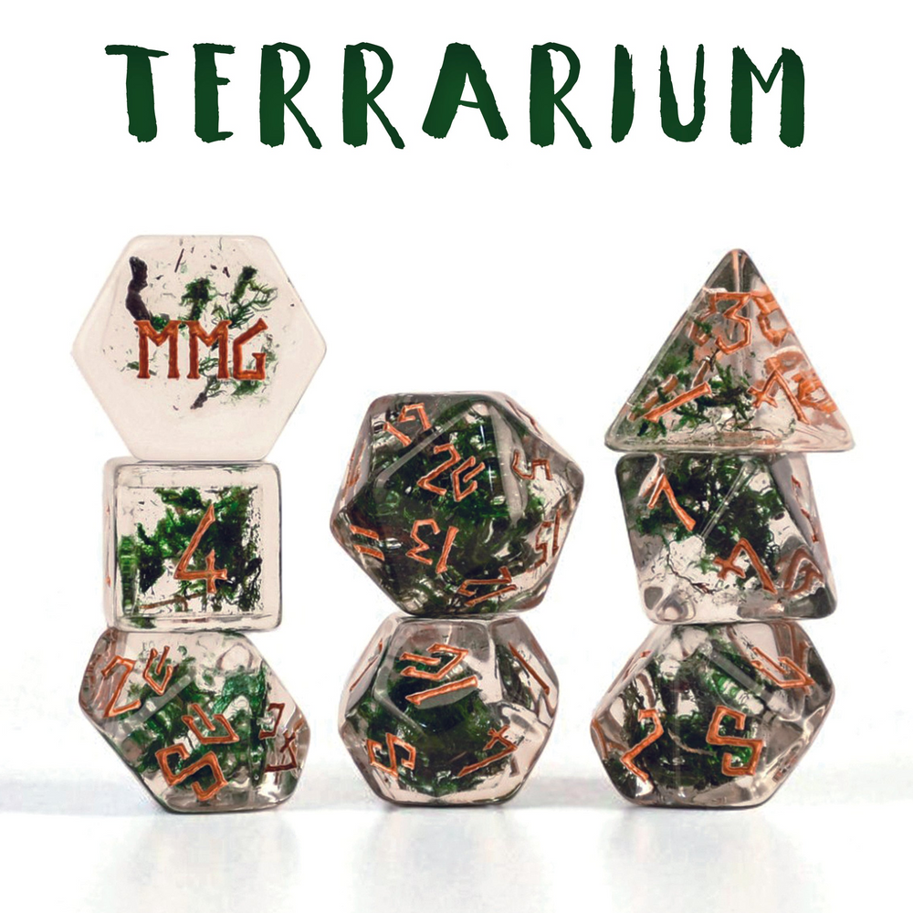 PRE-ORDER || Terrarium Resin Dice Set
