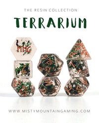 PRE-ORDER || Terrarium Resin Dice Set