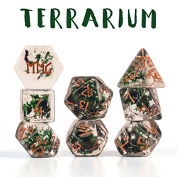 PRE-ORDER || Terrarium Resin Dice Set