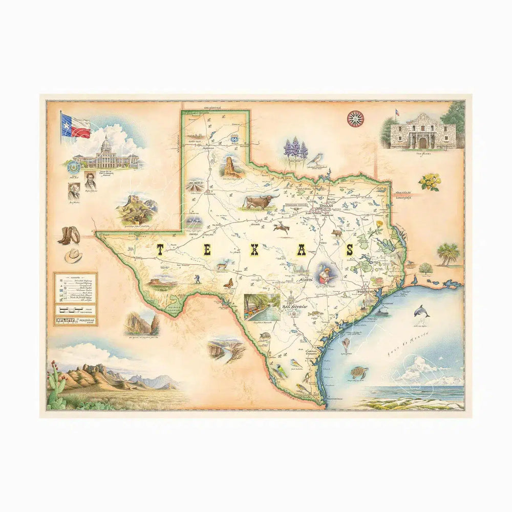 Texas State 1000 Piece Jigsaw Puzzle Xplorer Maps (ONLINE ORDER ONLY)