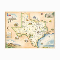 Texas State 1000 Piece Jigsaw Puzzle Xplorer Maps (ONLINE ORDER ONLY)