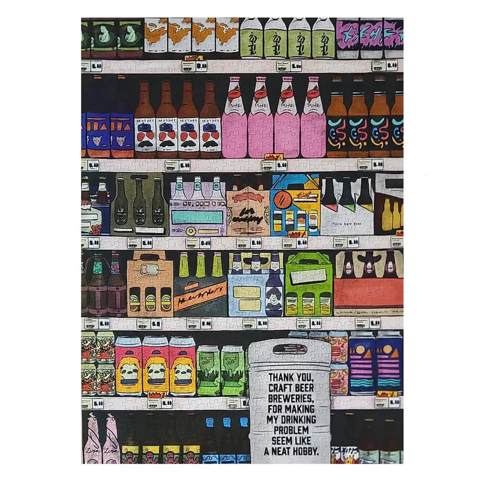 Thank you, craft beer... 1000 Piece Soft Touch Jigsaw Puzzle Ellembee (ONLINE ORDER ONLY)