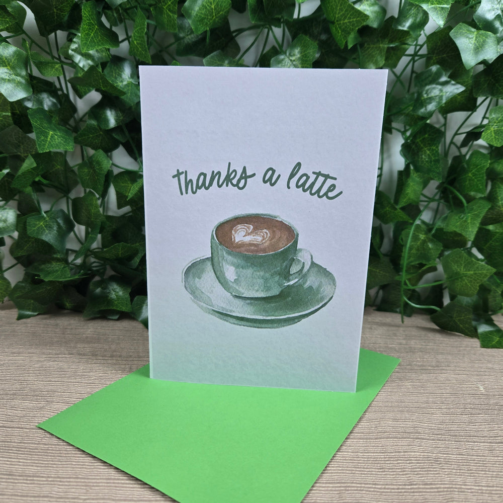 Thanks a Latte Thank You Card (ONLINE ORDER ONLY)