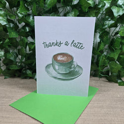 Thanks a Latte Thank You Card (ONLINE ORDER ONLY)