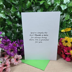 Thanks a Latte Thank You Card (ONLINE ORDER ONLY)