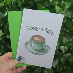 Thanks a Latte Thank You Card (ONLINE ORDER ONLY)
