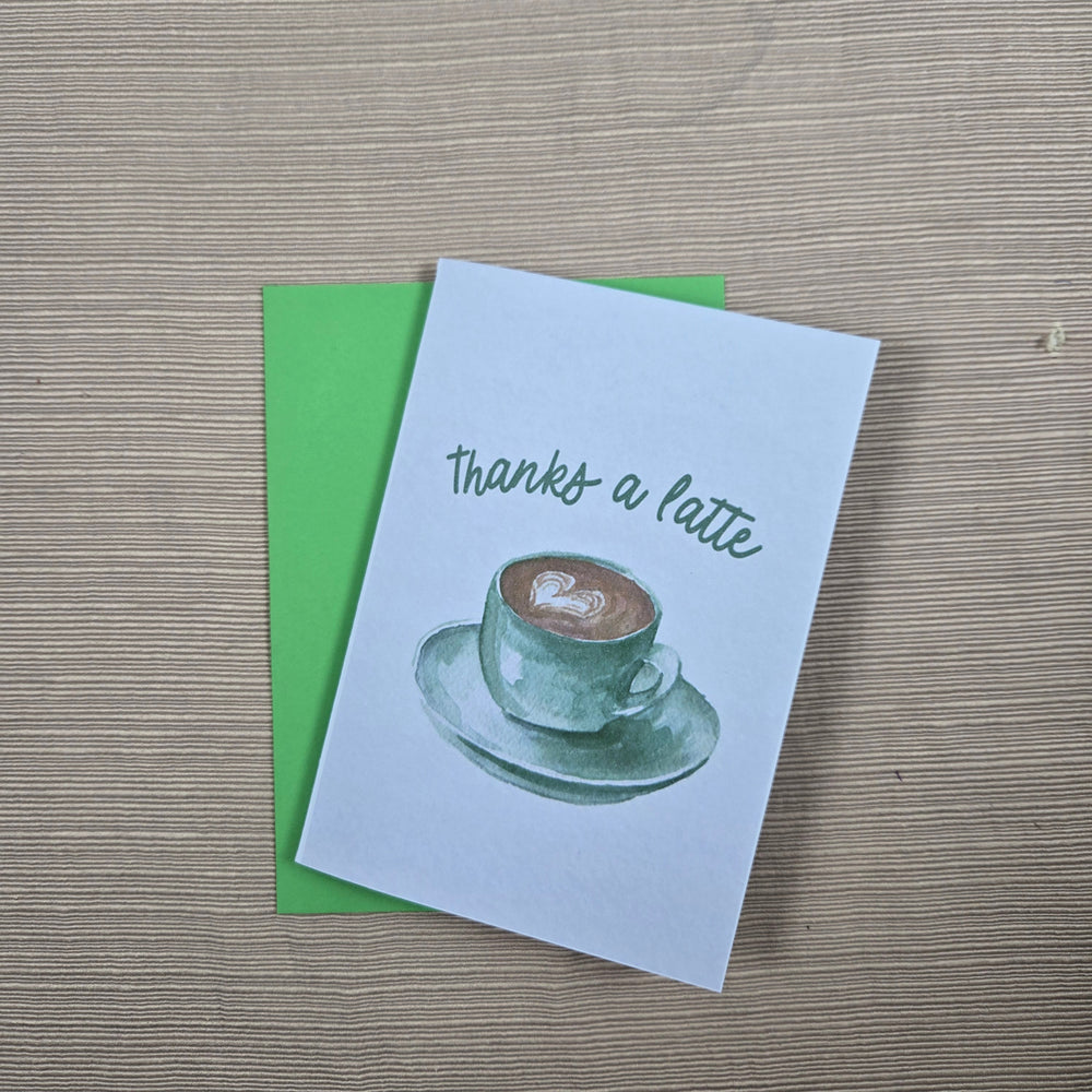 Thanks a Latte Thank You Card (ONLINE ORDER ONLY)