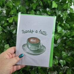 Thanks a Latte Thank You Card (ONLINE ORDER ONLY)