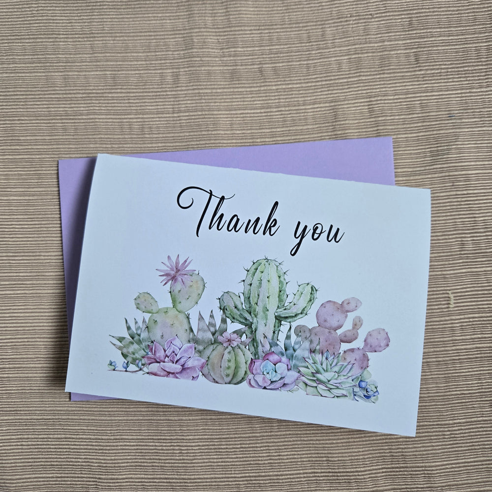 Cactus Thank You Card (ONLINE ORDER ONLY)