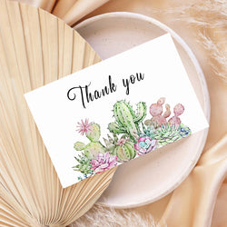 Cactus Thank You Card (ONLINE ORDER ONLY)