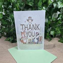 Forest Critters Thank You Card (ONLINE ORDER ONLY)