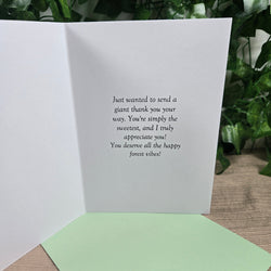Forest Critters Thank You Card (ONLINE ORDER ONLY)
