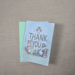 Forest Critters Thank You Card (ONLINE ORDER ONLY)