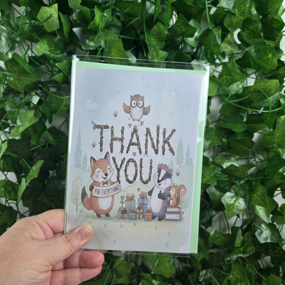 Forest Critters Thank You Card (ONLINE ORDER ONLY)