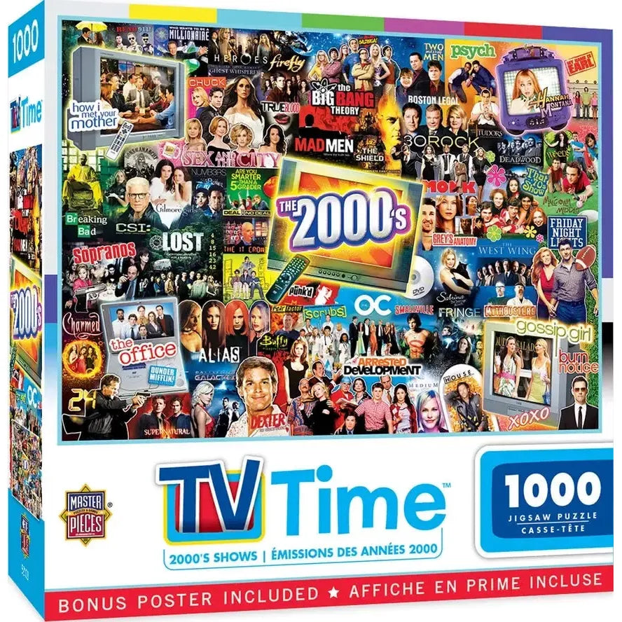The 2000's TV Time 1000 Piece Jigsaw Puzzle MasterPieces (ONLINE ORDER ONLY)