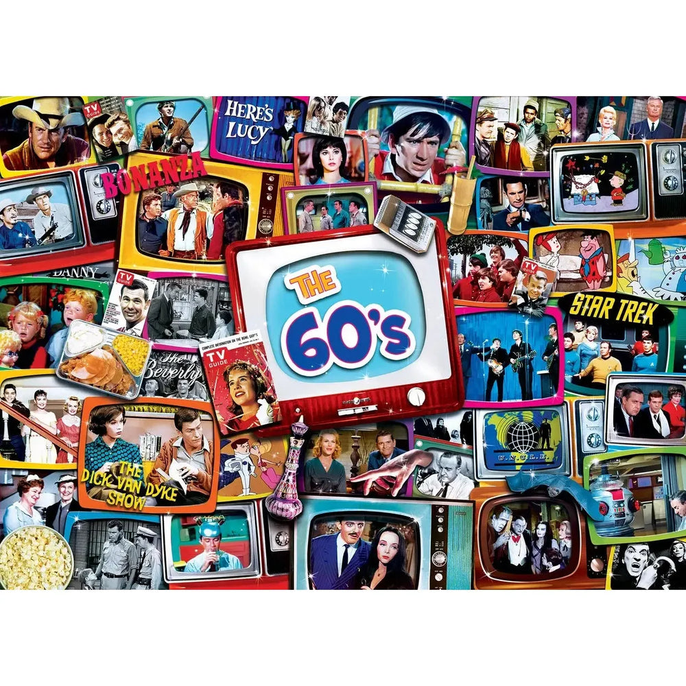 The 60's TV Time 1000 Piece Jigsaw Puzzle MasterPieces (ONLINE ORDER ONLY)