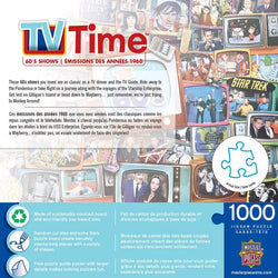 The 60's TV Time 1000 Piece Jigsaw Puzzle MasterPieces (ONLINE ORDER ONLY)
