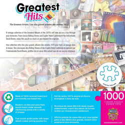 The 70's Greatest Hits Artists 1000 Piece Jigsaw Puzzle MasterPieces (ONLINE ORDER ONLY)