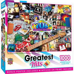 The 70's Greatest Hits Artists 1000 Piece Jigsaw Puzzle MasterPieces (ONLINE ORDER ONLY)