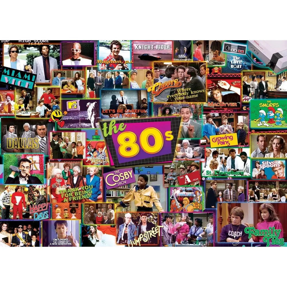 The 80's TV Time 1000 Piece Jigsaw Puzzle MasterPieces (ONLINE ORDER ONLY)