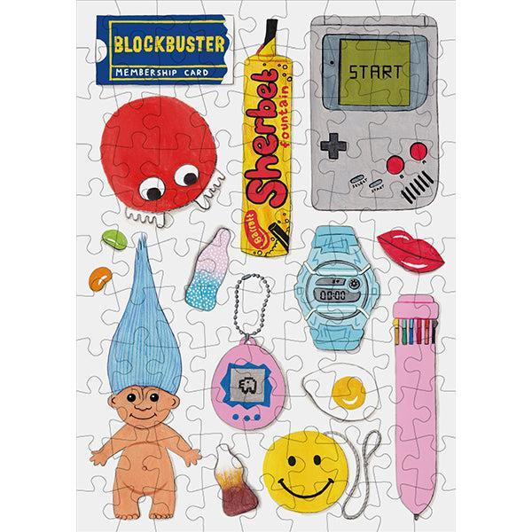 The 90s 99 Piece Mini Jigsaw Puzzle Happily (ONLINE ORDER ONLY)