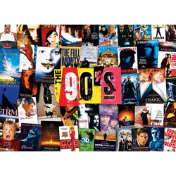 The 90's Blockbuster Movies 1000 Piece Jigsaw Puzzle MasterPieces (ONLINE ORDER ONLY)