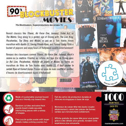 The 90's Blockbuster Movies 1000 Piece Jigsaw Puzzle MasterPieces (ONLINE ORDER ONLY)